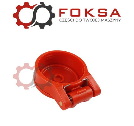 Pokrywa gniazda hydraulicznego z dekielkiem - czerwona FASTER