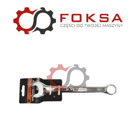 Klucz płasko-oczkowy 21 mm / TEGER
