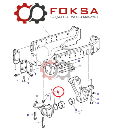 Tulejka zawieszenia przedniej osi