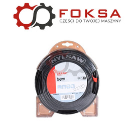 Żyłka podkaszarki 3,5 x 27m ząb piły - czarna