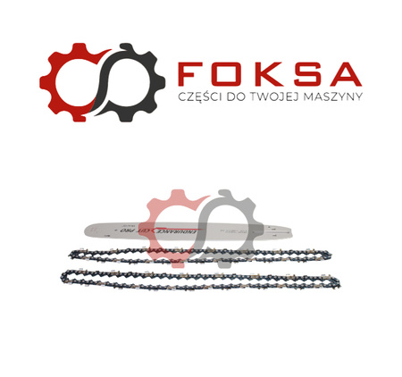 Zestaw prowadnica łańcucha pilarki + dwa łańcuchy PRO CUT