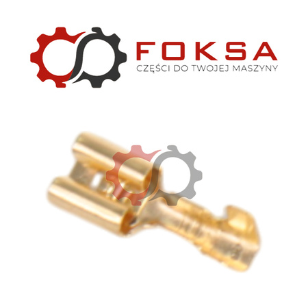 Końcówka elektryczna Typ J-2,5 / 6,3mm, Żeńska z zaczepem