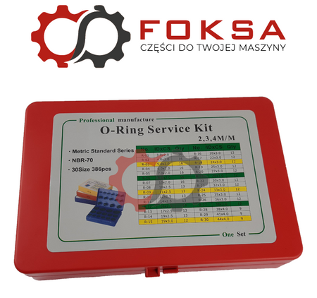 Zestaw o-ringów metrycznych (walizka)