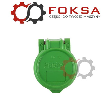 Pokrywa gniazda hydraulicznego z dekielkiem - zielona FASTER