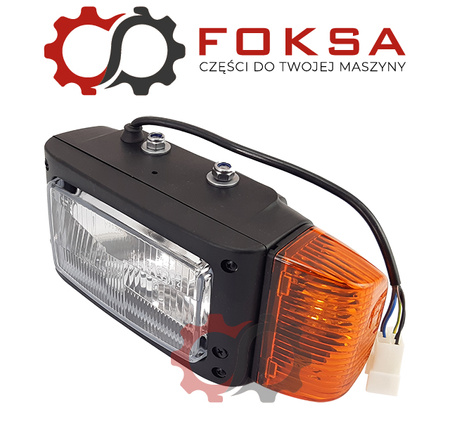 Reflektor przedni z kierunkowskazem - prawy