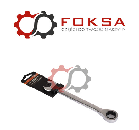 Klucz płasko-oczkowy z grzechotką 19 mm / TEGER