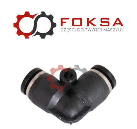 Szybkozłącze plastikowe tekalanu kolanko Fi 4mm, czarne