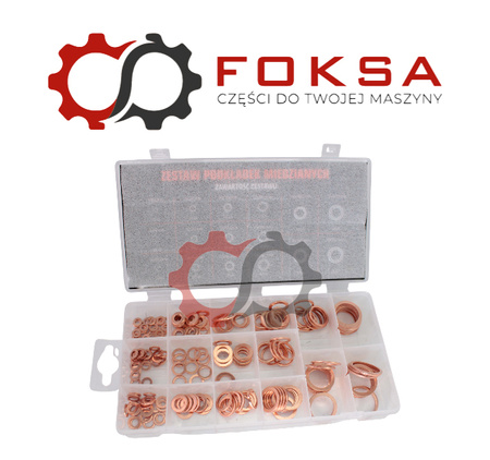 Zestaw podkładek miedzianych 220szt