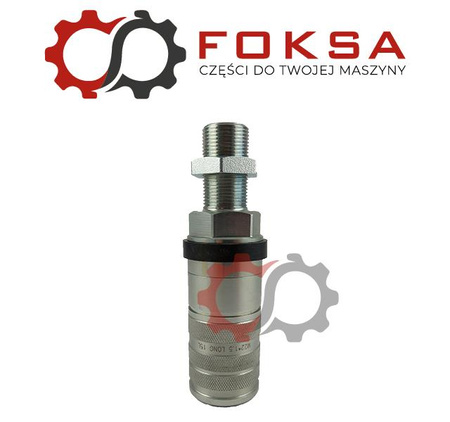 Szybkozłącze hydrauliczne gniazdo z nakrętką kontrującą