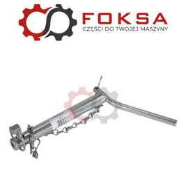 Sworzeń zaczepu z zagiętym uchwytem z łańcuchem