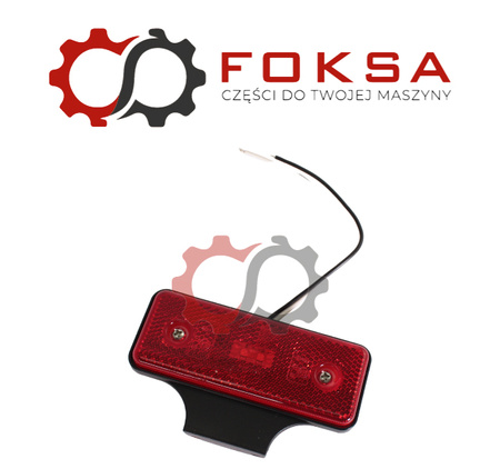 Lampa obrysowa tylna 2LED, czerwona