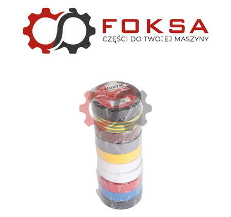 Zestaw taśm izolacyjnych (op 10 szt) WURTH