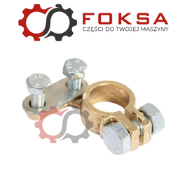 Klema mosiądz (+) wielka