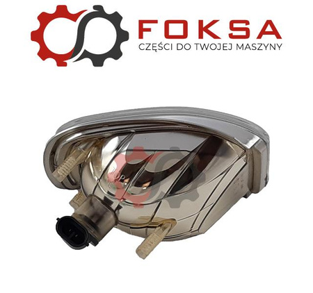 Lampa robocza prostokątna lewa z żarówką H27