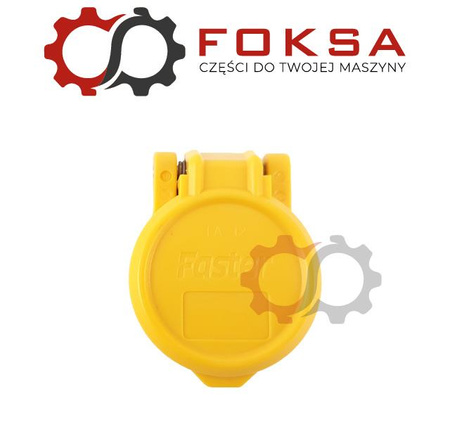 Pokrywa gniazda hydraulicznego z dekielkiem - zółta FASTER