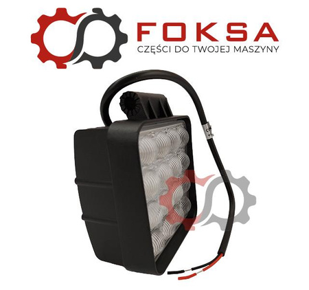 Lampa robocza kwadratowa 16 LEDx3W 3000Lm soczewka cięta (światło skupione)