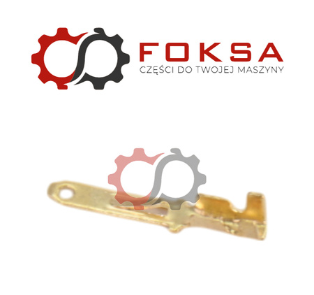 Końcówka elektryczna Typ E-1,0 / 2,8mm, Męska z zaczepem