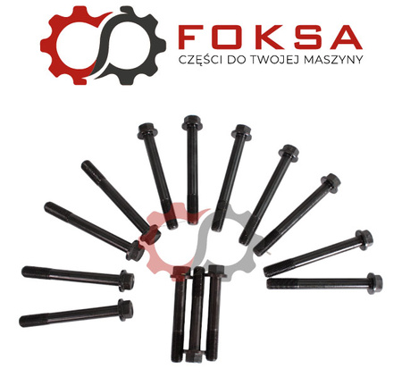 Śruby głowicy komplet 11 szt + 3 szt