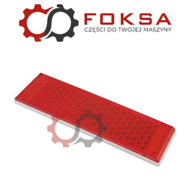 Odblask czerwony prostokątny