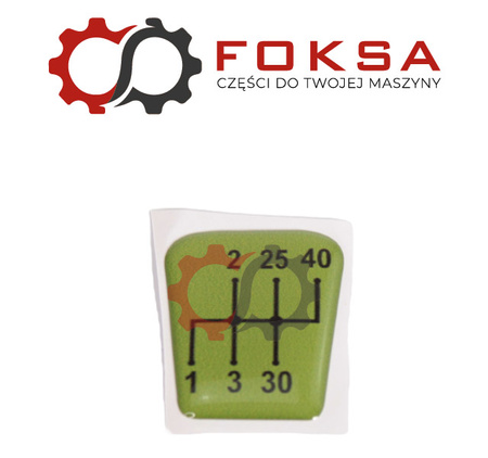 Emblemat dźwigni zmiany biegów ORG