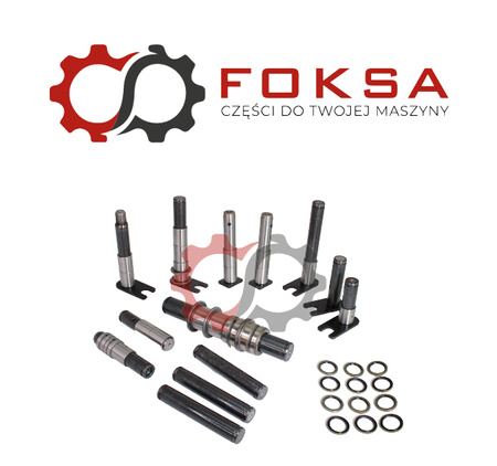 Zestaw sworzni, tulei i zgarniaczy ramion i konika