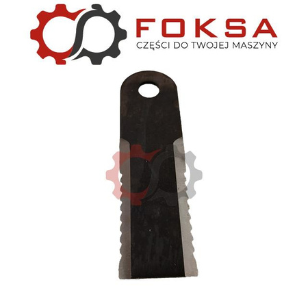 Nóż sieczkarni ruchomy MWS - zębaty