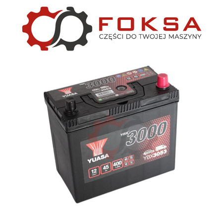 Akumulator rozruchowy Yuasa P+ cienkie bieguny