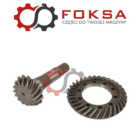 Wałek ataku z kołem talerzowym