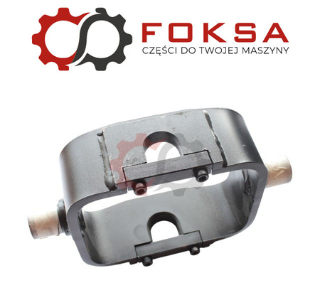 Siłownik wywrotu z kołyską, mocowaniem i ogranicznikiem wywrotu,