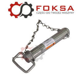 Sworzeń zaczepu z zawleczką i łańcuchem