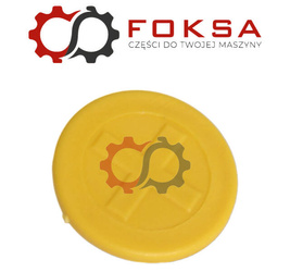 Wkładka zaślepki wyjścia hydraulicznego ORG - żółta "+"