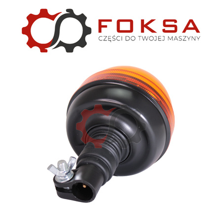 Lampa błyskowa 40 LED niska, mocowanie na trzpień / kogut