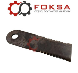 Nóż sieczkarni ruchomy MWS - zębaty